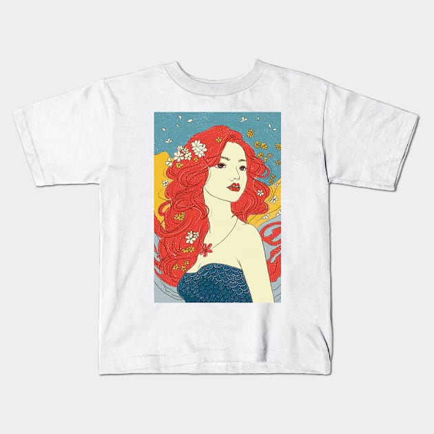 Mermaid under the sea Kids T-Shirt by SeePair